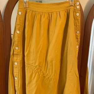 Yellow Madewell Midi Skirt